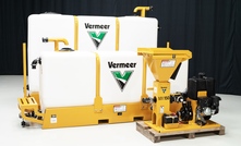 Vermeer's latest mixing system, the MX150, has been designed to pair with mid-size utility directional drills. Credit: Vermeer