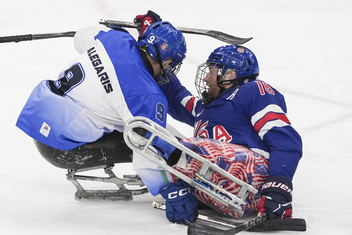 (SP)ITALY-MILAN-PARALYMPIC WINTER GAMES-PARA ICE HOCKEY-USA VS ITA