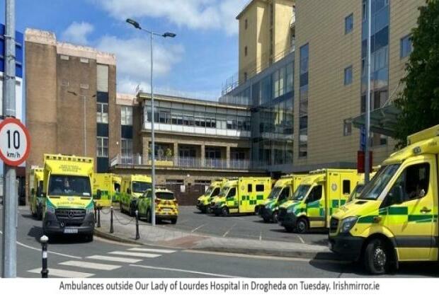 Chaos at Our Lady of Lourdes: 13 ambulances left stranded with no beds or trollies for patients