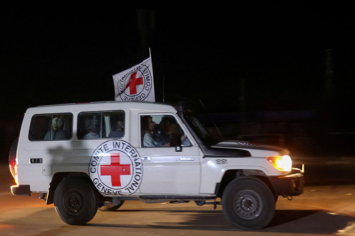 Red Cross vehicles move in Gaza as Hamas releases names of 20 hostages to be released today