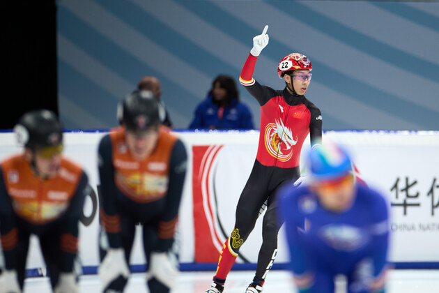 (SP)ITALY-MILAN-SHORT TRACK SPEED SKATING-ISU WORLD TOUR-MEN'S 500M