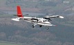 Two survey aircraft are taking measurements