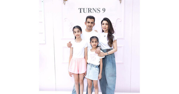 Gautam Gambhir’s daughter Anaiza turns 9, shares pictures