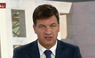 Angus Taylor during a televised interview 