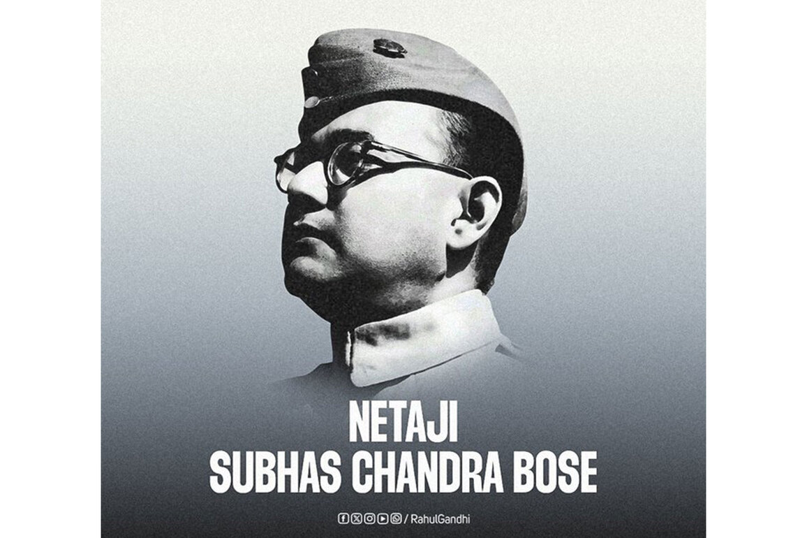 "His dedication to nation will forever remain an inspiration for every Indian": Rahul Gandhi pays tribute to Netaji on his birth anniversary