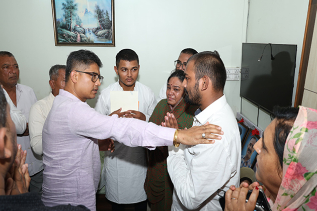 Assam Minister Pijush Hazarika visits second bereaved family in Gujarat affected by Pahalgam terror attack