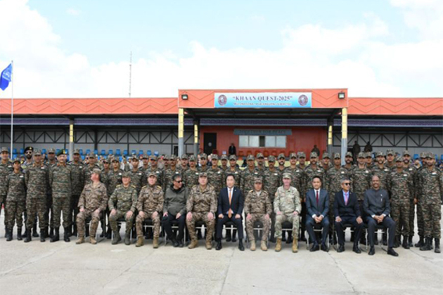 Indian Army participates in opening ceremony of exercise 'Khaan Quest 2025' in Mongolia