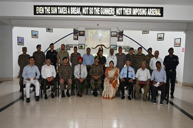 Red shield gunners inaugurate 'Ex Samanvay Shakti - Military Civil Fusion Exercise' at Agartala