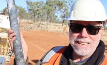 Maronan director Rob Rutherford with some of the first core recovered since 2014