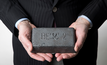  A high manganese steel ingot in the hands of Boston Metal co-founder and MIT Professor Donald R. Sadoway. Source: Boston Metal