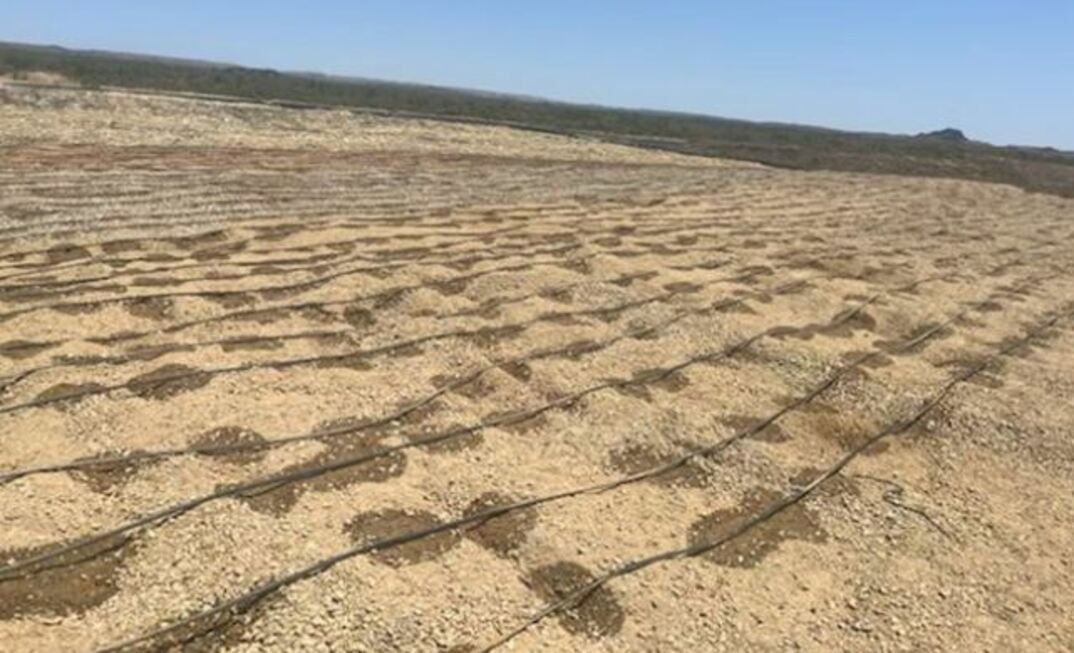 Leach pad 5 under irrigation. Image credit TNC.