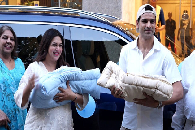 Divyanka Tripathi, Vivek Dahiya make first appearance with their newborn twins