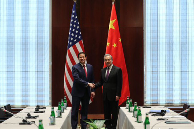 US Secy of State Marco Rubio meets Chinese FM Wang Yi