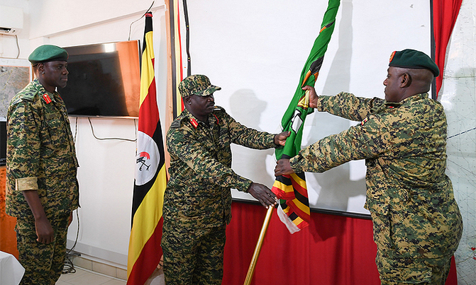 UPDF contingent in Somalia gets new commander UPDF contingent in Somalia gets new commander