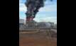  A fire broke out around 4pm yesterday at CITIC's Sino Iron project in Western Australia. Image is courtesy Mining Mayhem/Facebook.