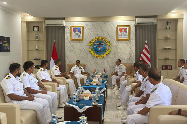 MAHASAGAR: Indian Navy's first training squadron strengthens ties during Indonesia Port visit