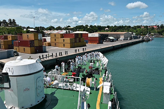 Coast Guard Vessel Saksham makes port call in Madagascar