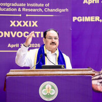 "Important milestone": JP Nadda addresses 39th Convocation of Postgraduate Institute of Medical Education and Research in Chandigarh