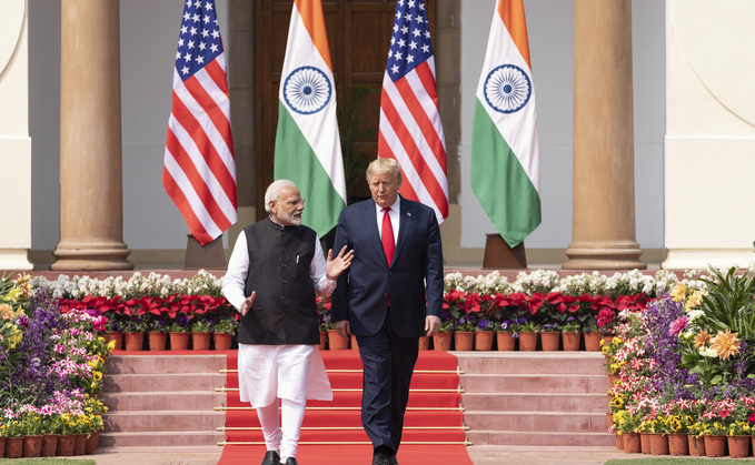 (L-R) India's Prime Minister Narendra Modi and US President Donald Trump during the latter's first term. Credit: White House/Flickr