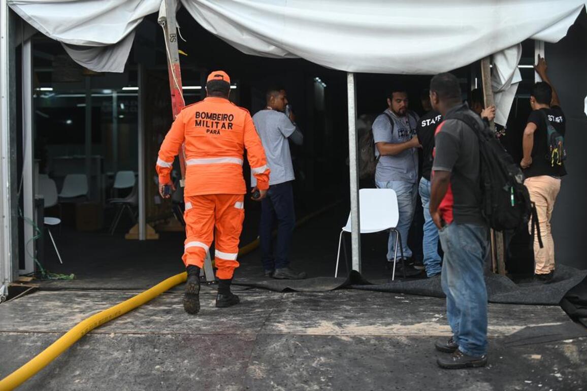 Fire causes evacuation in pavilion at COP30 in Brazil