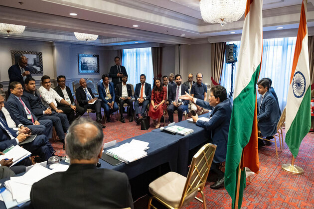 Piyush Goyal meets with business delegations in Brussels, discusses how India-EU FTA outcomes can "open real doors for indian industry"