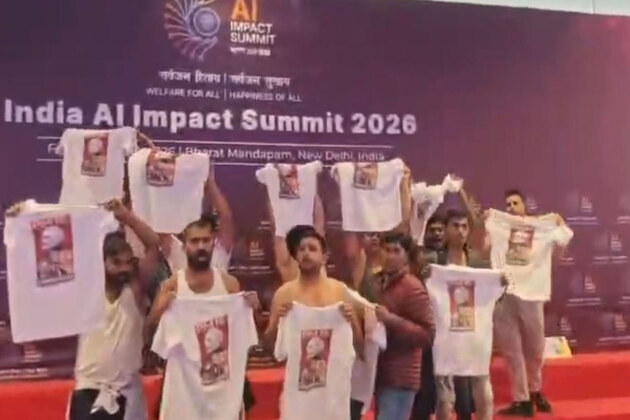 Youth Congress stages 'shirtless' protest stunt at AI-Impact summit, BJP slams Congress