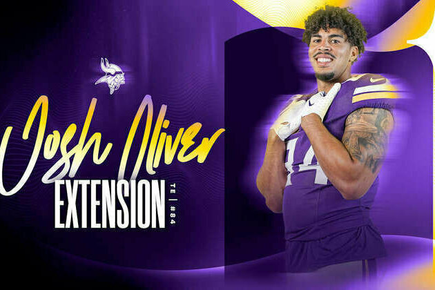Vikings Agree to Terms on Josh Oliver Contract Extension
