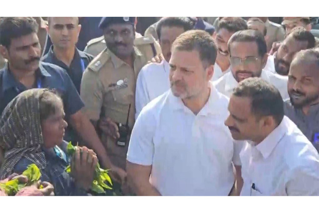Kerala: Rahul Gandhi interacts with tea plantation workers in Kuttikkanam