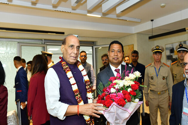 Rajnath Singh arrives in Morocco on first-ever visit by Indian Defence Minister