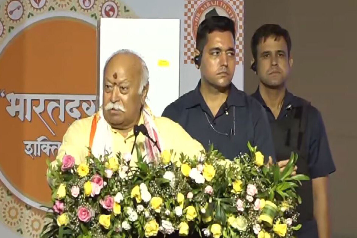 "Holy saints have announced, India will indeed become Vishwaguru...": RSS chief Mohan Bhagwat at Bharatdurga Mandir groundbrekaing ceremony