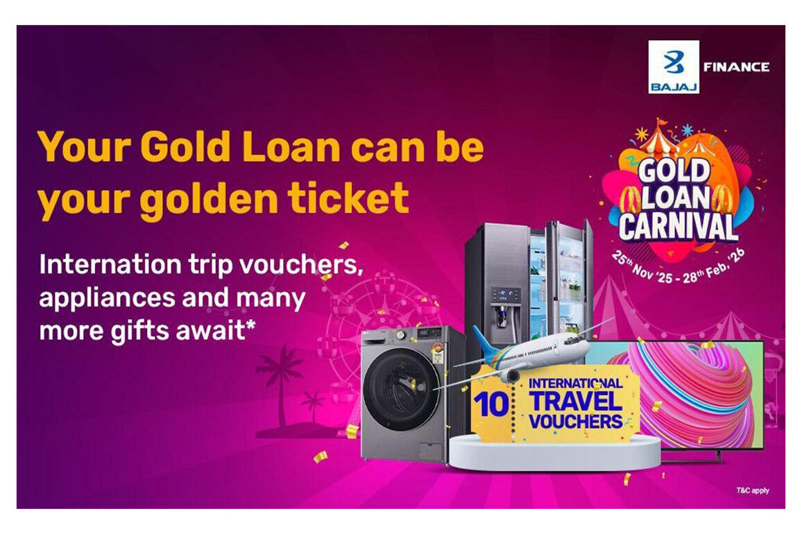 Bajaj Finance announces limited-period gold loan carnival with attractive rates and assured rewards