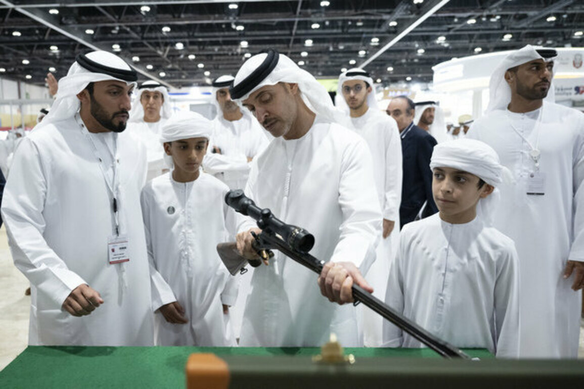 Hazza bin Zayed visits 22nd Abu Dhabi International Hunting and Equestrian Exhibitio