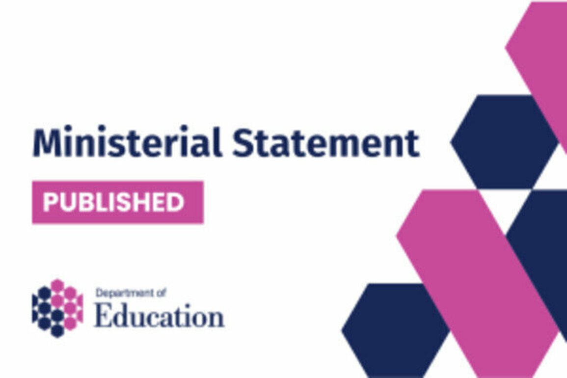 Written Statement to the Northern Ireland Assembly by Education Minister Paul Givan