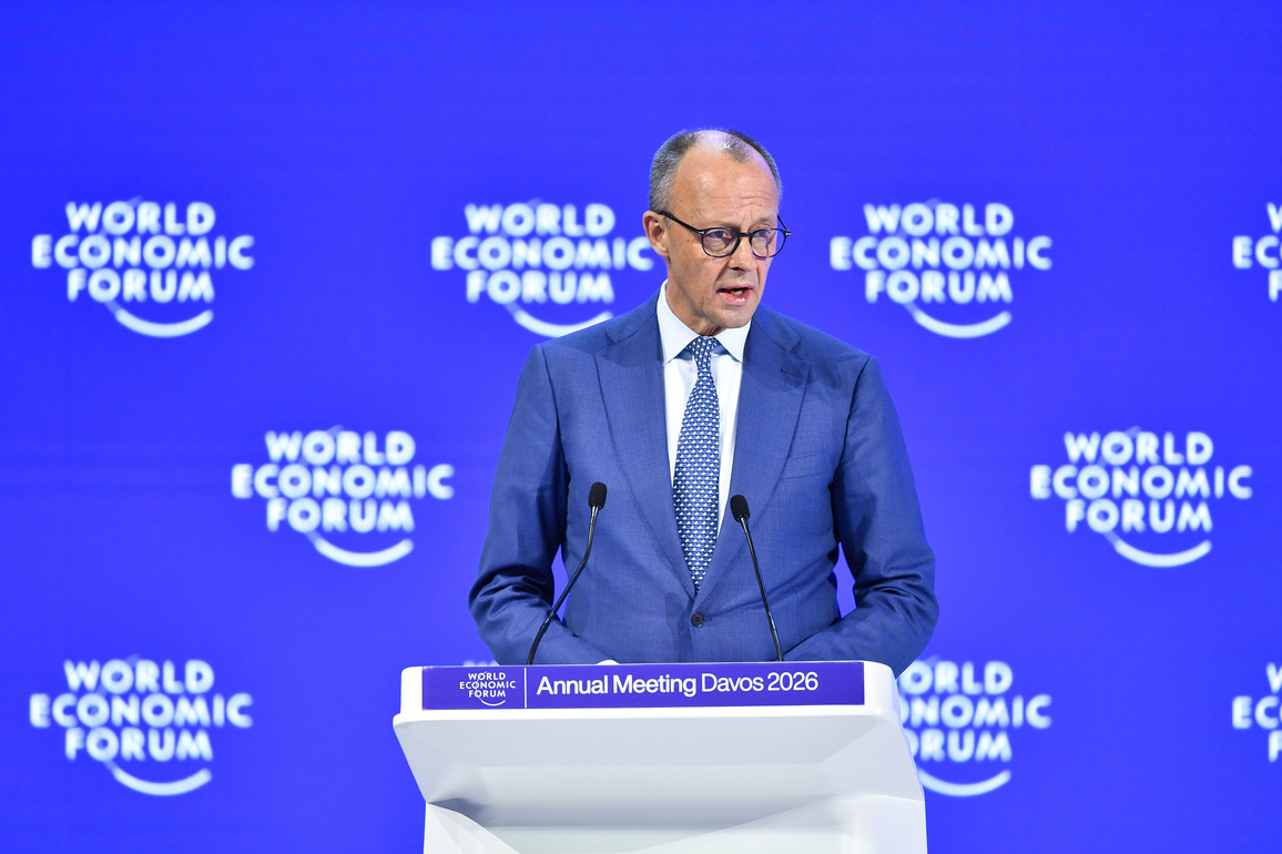 SWITZERLAND-DAVOS-WEF ANNUAL MEETING 2026-GERMAN CHANCELLOR