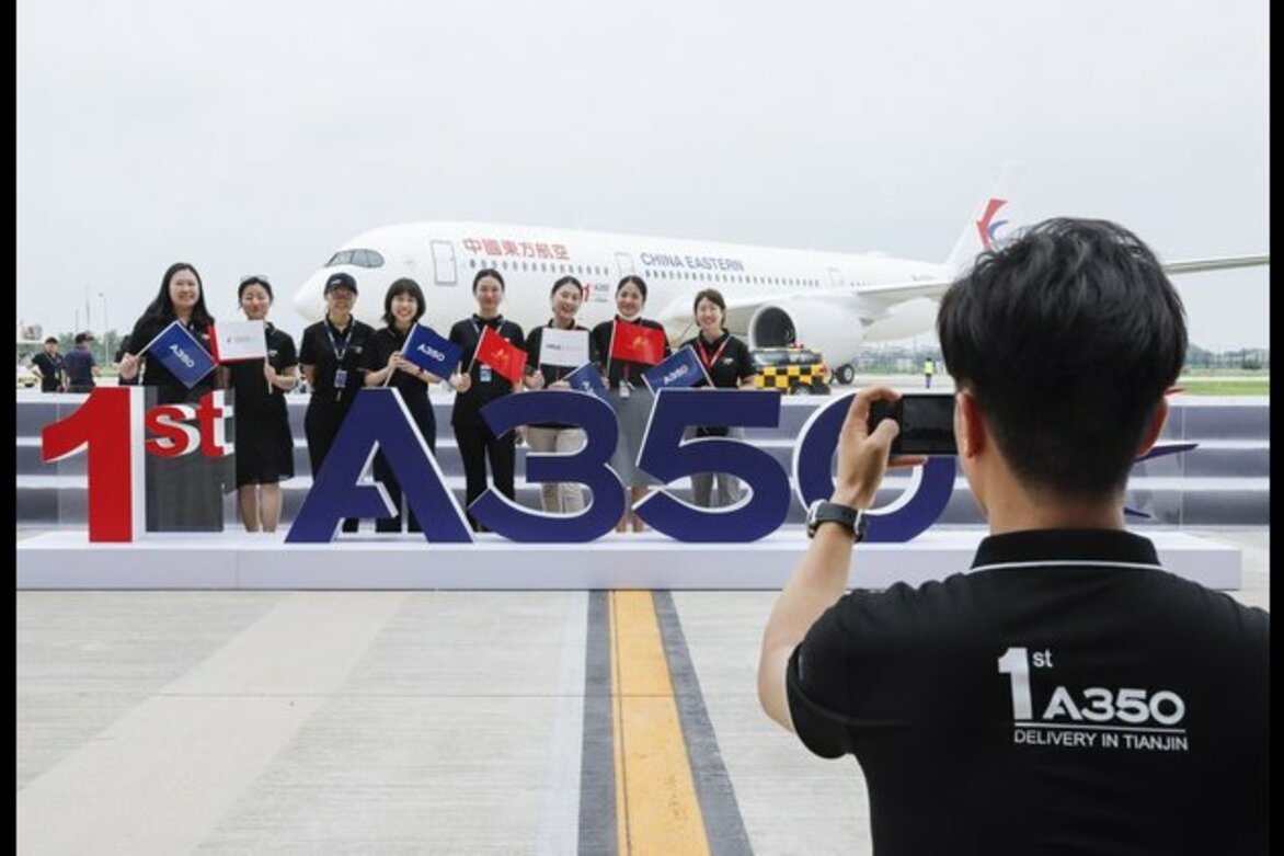 Airbus begins A350 deliveries in China