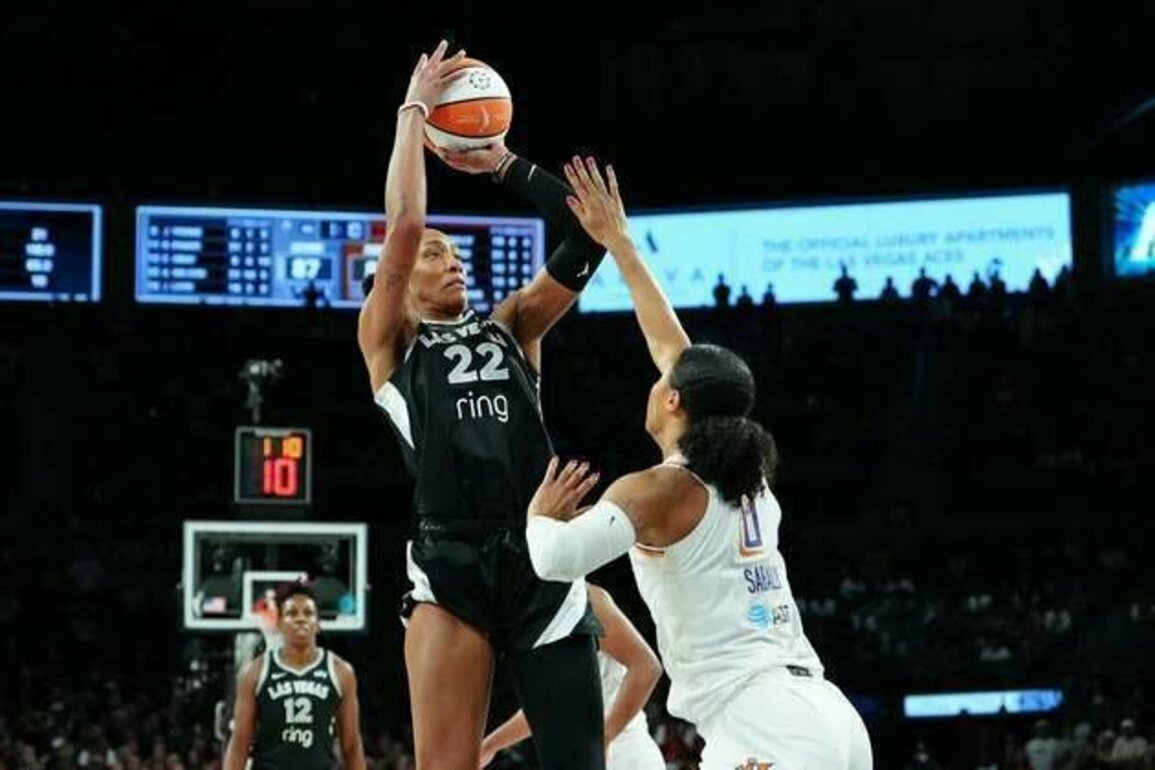 Jackie Young, A'ja Wilson go off as Aces take 2-0 Finals lead over Mercury