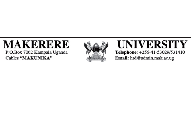 Notice from MUK Directorate of Human Resources Notice from MUK Directorate of Human Resources