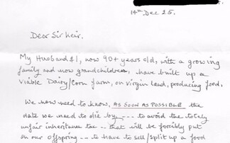 Elderly farmers write letter to Starmer asking which day they need to die to avoid 'immoral' family farm tax