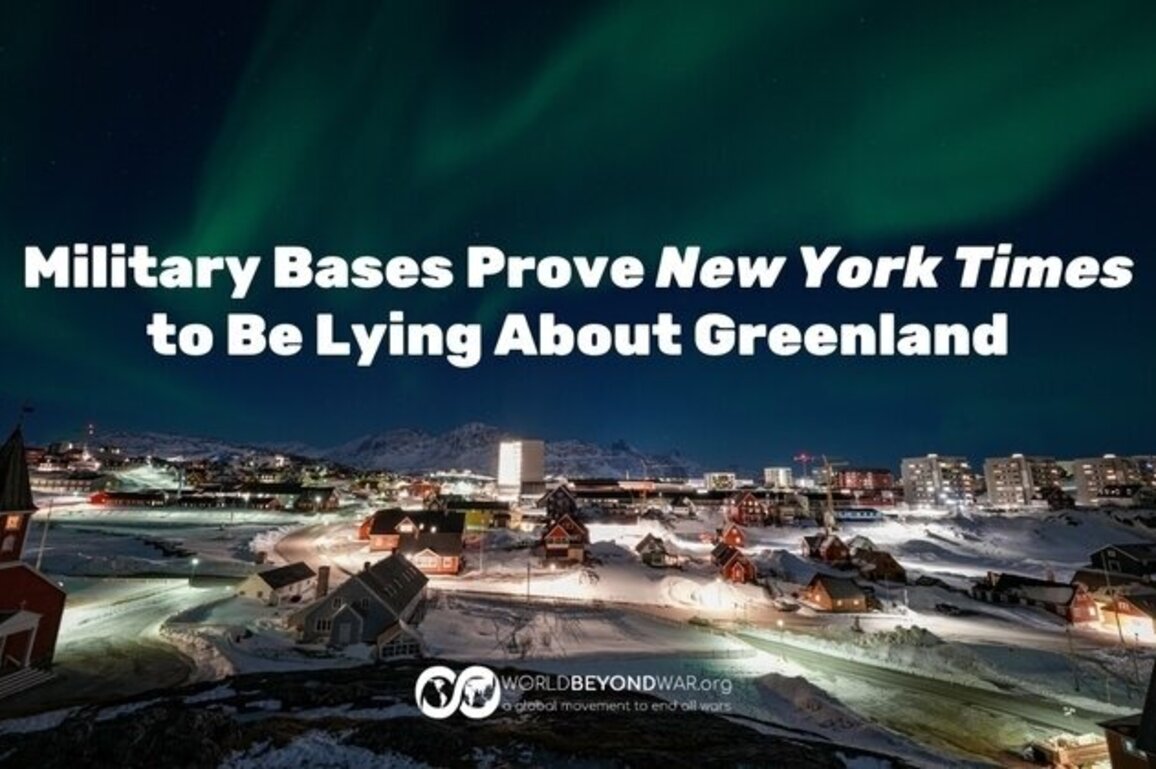 Military Bases Prove New York Times to Be Lying About Greenland