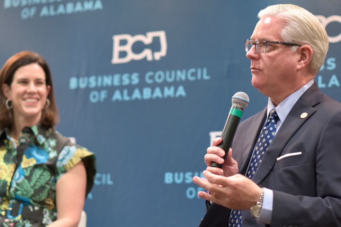 Greg Reed embraces role as promoter-in-chief of Alabama's workforce in BCA talk