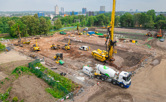 Roger Bullivant Limited delivering the specialist piling solutions for Wavensmere Homes’ Canalside development in Wolverhampton