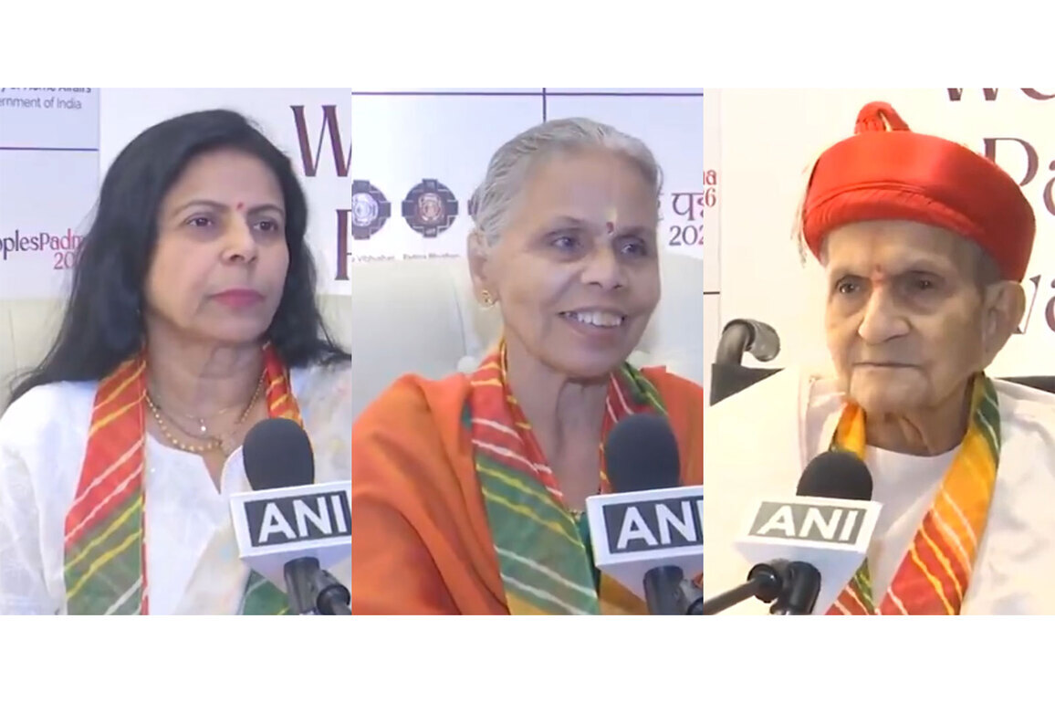"It is great honour": Padma Shri awardees Dharmiklal Chunilal Pandya, Sunita Godbole, Tripti Mukherjee express gratitude ahead of Rashtrapati Bhavan ceremony