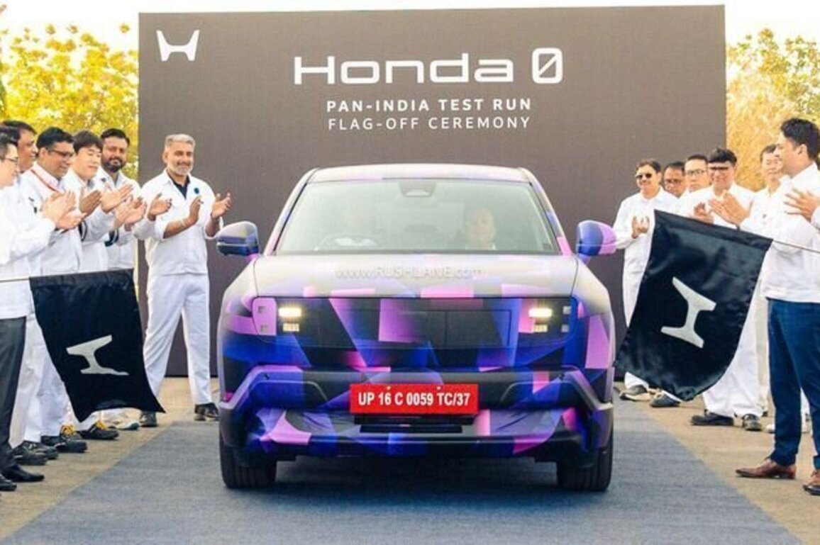 Honda 0 Alpha Electric SUV India Testing Starts  Launch 2027