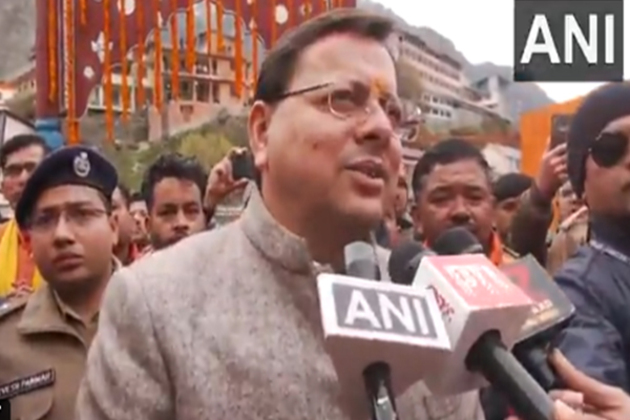 CM Dhami welcomes pilgrims as portals of Badrinath Dham opens, offer prayers, meet devotees