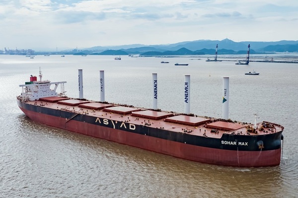 Vale tests wind energy on world's largest ore carrier