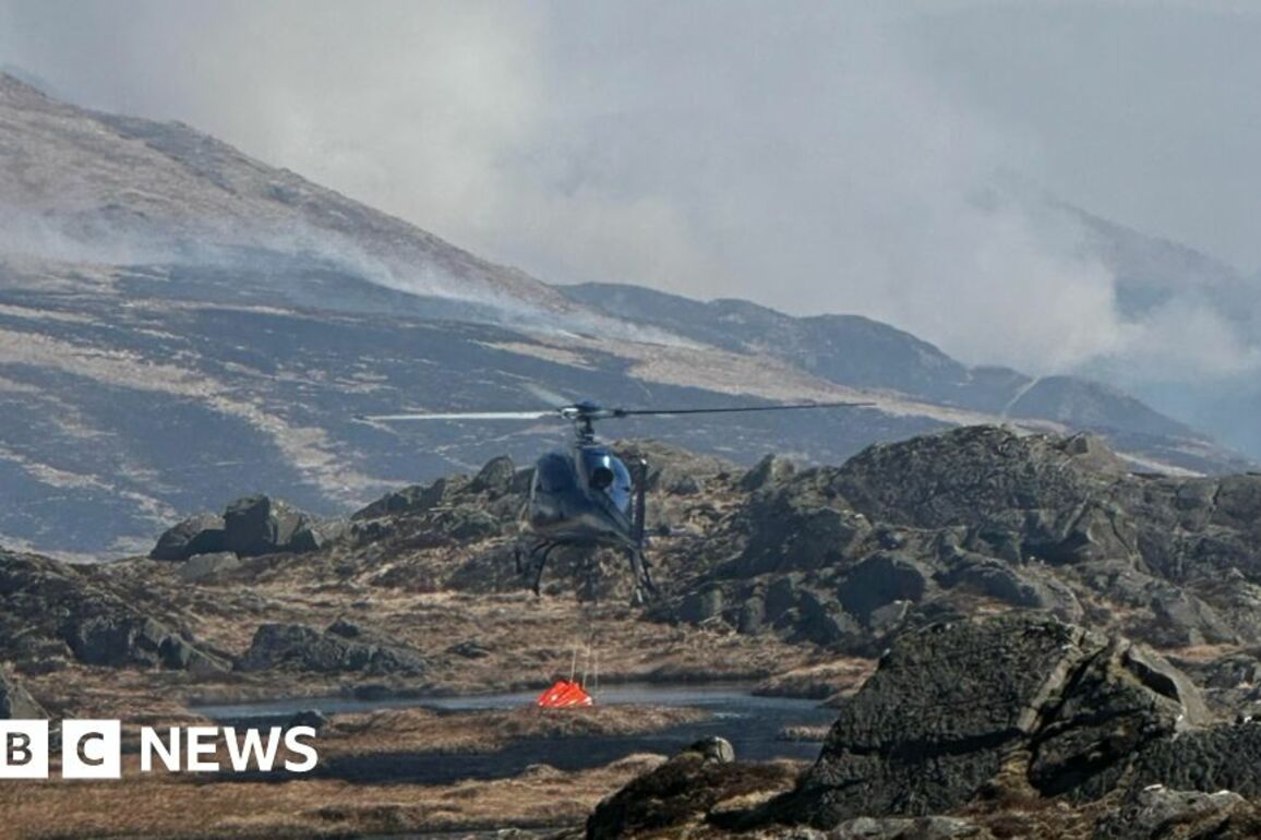 Evacuations as wildfire spreads north through Galloway forest