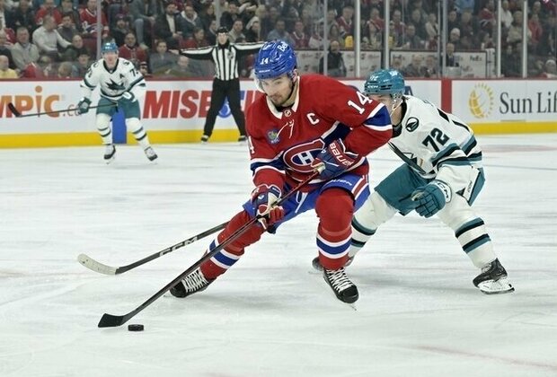 Cole Caufield's OT winner lifts Canadiens over Sharks