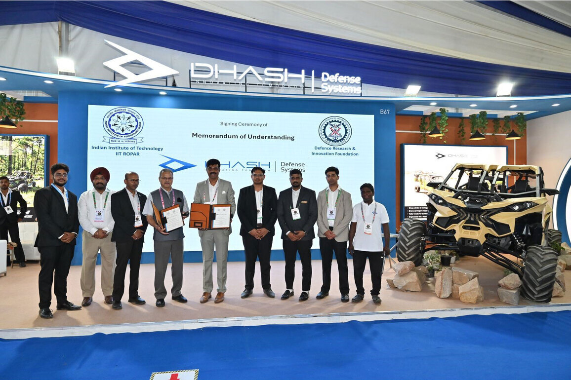 IIT Ropar and Dhash Defense Sign MoU to Build India's Next-Generation All Terrain Vehicles