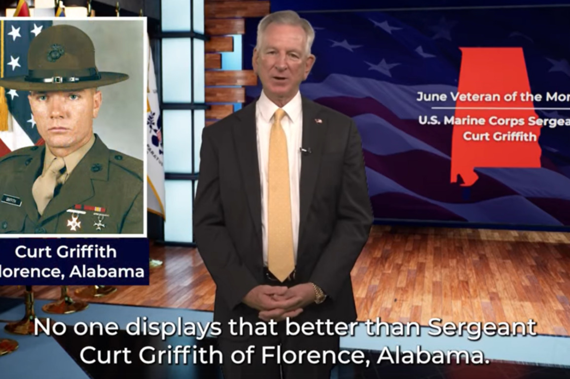 Tuberville names Marine Veteran Curt Griffith of Florence as June 'Veteran of the Month'