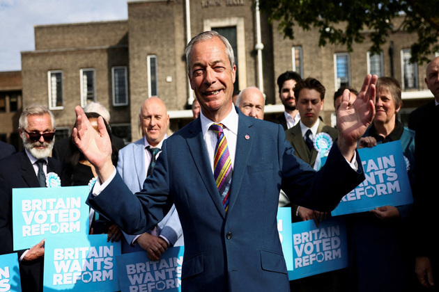 Reform UK makes major gains in England local polls, dealing blow to Labour, Conservatives